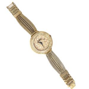 Burgi Crystal Mesh Watch